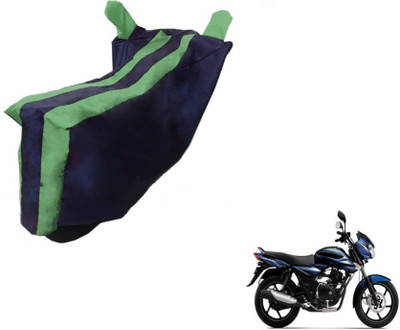 MOCKHE Two Wheeler Cover for Bajaj(Discover, Black, Green)