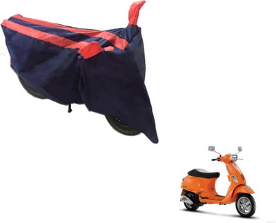 MOCKHE Two Wheeler Cover for Universal For Bike(Vespa SXL, Black, Orange)