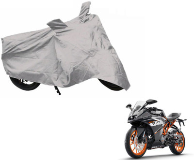 MOCKHE Two Wheeler Cover for KTM(RC 390, Silver)
