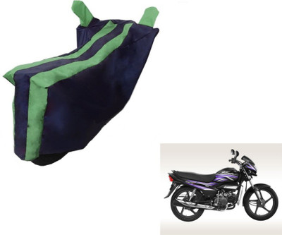 MOCKHE Two Wheeler Cover for Hero(Super Splendor, Black, Green)