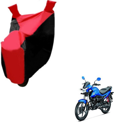 MOCKHE Two Wheeler Cover for Honda(Livo, Black, Red)
