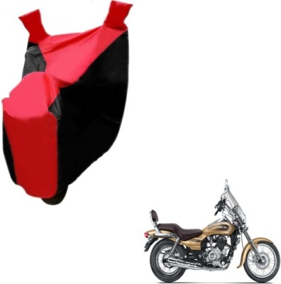 MOCKHE Two Wheeler Cover for Bajaj(Avenger 220 Cruise, Black, Red)