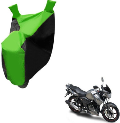 MOCKHE Two Wheeler Cover for TVS(Apache, Black, Green)