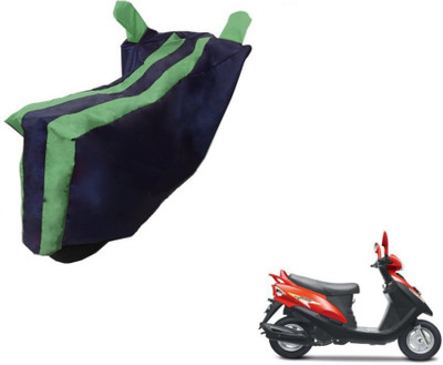 MOCKHE Two Wheeler Cover for Mahindra(Flyte, Black, Green)