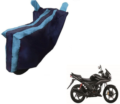 Flipkart SmartBuy Two Wheeler Cover for Honda(CBF Stunner, Black, Blue)