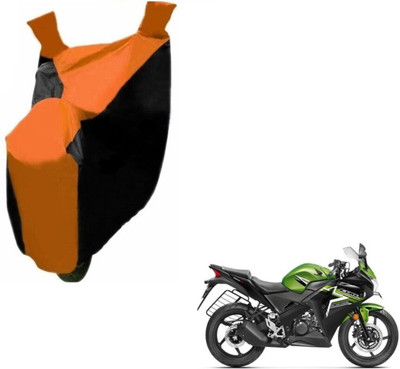 Flipkart SmartBuy Two Wheeler Cover for Honda(CBR 150R, Black, Orange)