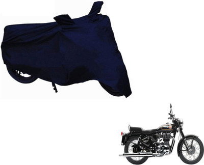 MOCKHE Two Wheeler Cover for Royal Enfield(Bullet 350, Blue)