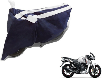Flipkart SmartBuy Two Wheeler Cover for TVS(Apache RTR 160, Black, White)