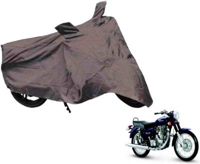 MOCKHE Two Wheeler Cover for Royal Enfield(Electra Delux, Grey)