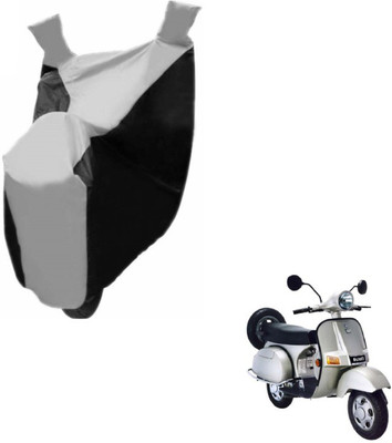 MOCKHE Two Wheeler Cover for Bajaj(Black, Silver)