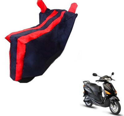 MOCKHE Two Wheeler Cover for Hero(Electric Optima, Black, Red)