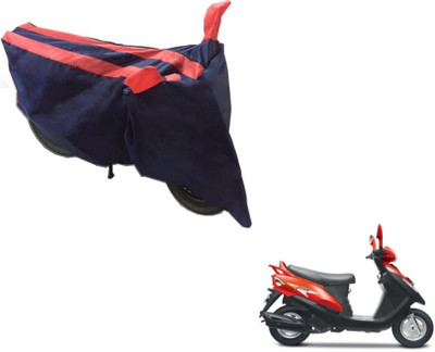 MOCKHE Two Wheeler Cover for Mahindra(Flyte, Black, Orange)