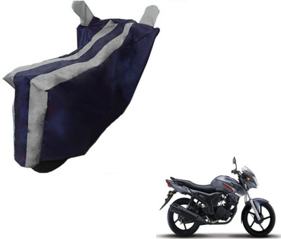 MOCKHE Two Wheeler Cover for Yamaha(SZ-S, Black, Silver)