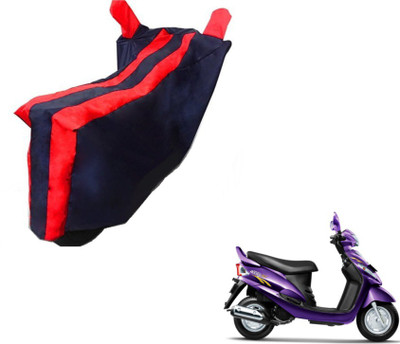 Flipkart SmartBuy Two Wheeler Cover for Mahindra(Rodeo RZ, Black, Red)
