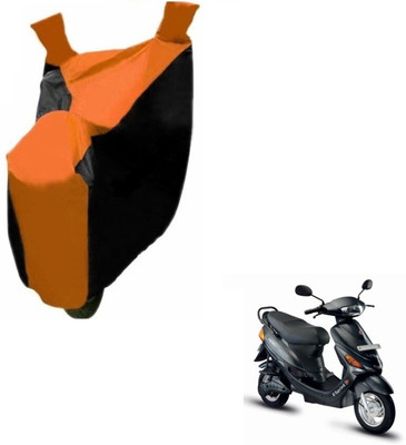 MOCKHE Two Wheeler Cover for Hero(E Sprint, Black, Orange)