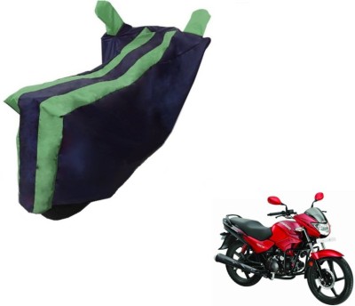 MOCKHE Two Wheeler Cover for Hero(Glamour FI, Black, Green)