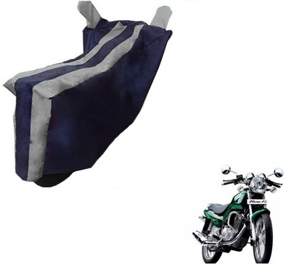 MOCKHE Two Wheeler Cover for TVS(Fiero F2, Black, Silver)