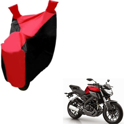 MOCKHE Two Wheeler Cover for Suzuki(Gixxer, Black, Red)