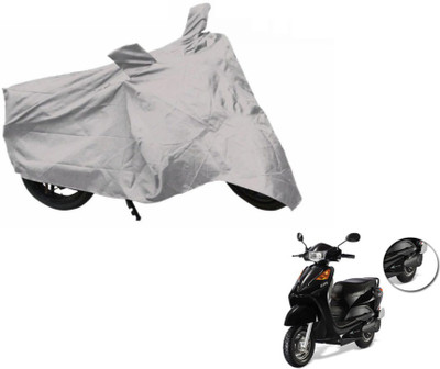 MOCKHE Two Wheeler Cover for Universal For Bike(Yo EXL, Silver)