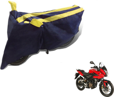 Flipkart SmartBuy Two Wheeler Cover for Bajaj(Pulsar RS 200, Black, Yellow)