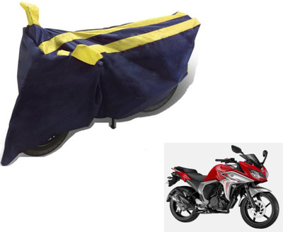 MOCKHE Two Wheeler Cover for Yamaha(Fazer, Black, Yellow)