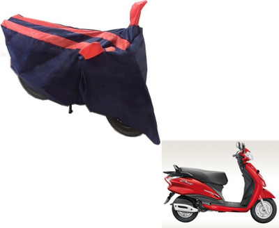 MOCKHE Two Wheeler Cover for Hero(Moto Corp Duet, Black, Orange)