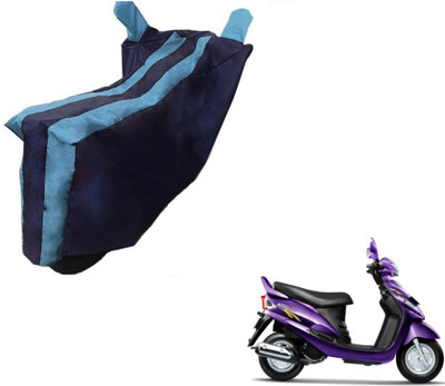 Flipkart SmartBuy Two Wheeler Cover for Mahindra(Rodeo RZ, Black, Blue)