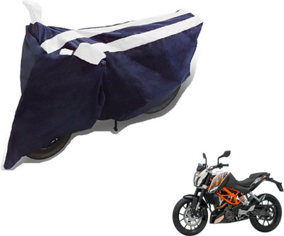MOCKHE Two Wheeler Cover for KTM(Duke 390, Black, White)