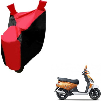 Flipkart SmartBuy Two Wheeler Cover for Mahindra(Gusto, Black, Red)