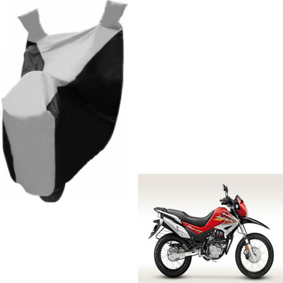 MOCKHE Two Wheeler Cover for Hero(Impulse, Black, Silver)