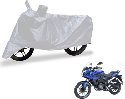 MOCKHE Two Wheeler Cover for Bajaj(Pulsar AS 150, Silver)