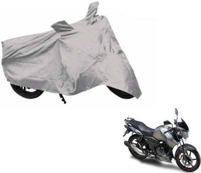 Flipkart SmartBuy Two Wheeler Cover for TVS(Apache, Silver)