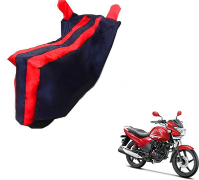 MOCKHE Two Wheeler Cover for Hero(Achiever, Black, Red)