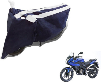 MOCKHE Two Wheeler Cover for Bajaj(Pulsar AS 150, Black, White)