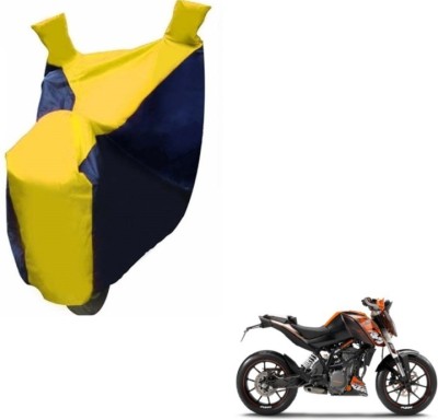 MOCKHE Two Wheeler Cover for KTM(Duke 200, Black, Yellow)