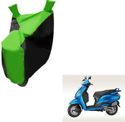 MOCKHE Two Wheeler Cover for Hero(Maestro, Black, Green)