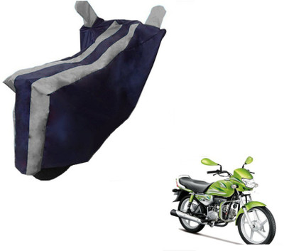 Flipkart SmartBuy Two Wheeler Cover for Hero(HF Deluxe, Black, Silver)