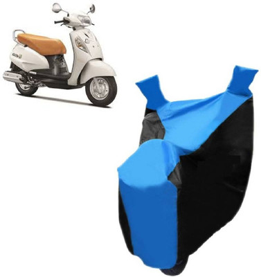 Autocraft Two Wheeler Cover for Suzuki(Access, Blue)