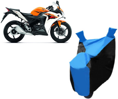 Auto Age Two Wheeler Cover for Honda(CBR 150R, Blue)