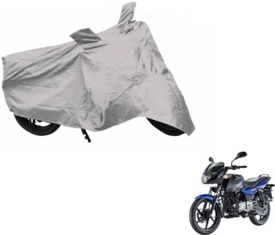 MOCKHE Two Wheeler Cover for Bajaj(Pulsar 150 DTS-i, Silver)