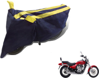 MOCKHE Two Wheeler Cover for Bajaj(Avenger 220 DTS-i, Black, Yellow)