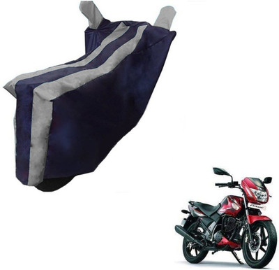 Flipkart SmartBuy Two Wheeler Cover for TVS(Flame SR125, Black, Silver)