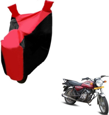 MOCKHE Two Wheeler Cover for Bajaj(Boxer, Black, Red)
