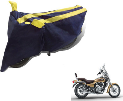 MOCKHE Two Wheeler Cover for Bajaj(Avenger, Black, Yellow)
