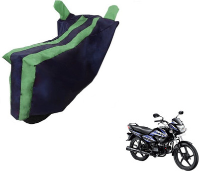 MOCKHE Two Wheeler Cover for Hero(Splendor NXG, Black, Green)