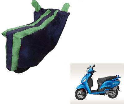 MOCKHE Two Wheeler Cover for Hero(Maestro, Black, Green)