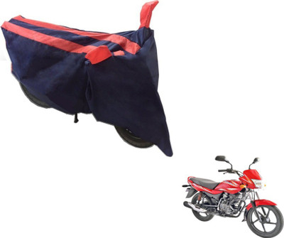 MOCKHE Two Wheeler Cover for Bajaj(Platina 100 DTS-i, Black, Orange)