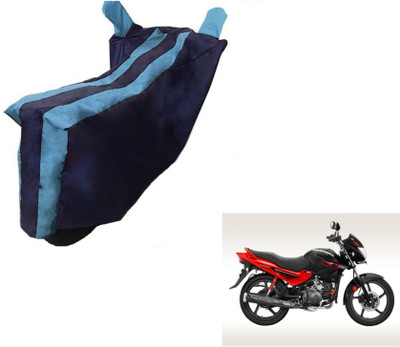 Flipkart SmartBuy Two Wheeler Cover for Hero(Glamour, Black, Blue)