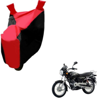 MOCKHE Two Wheeler Cover for Bajaj(Boxer, Black, Red)