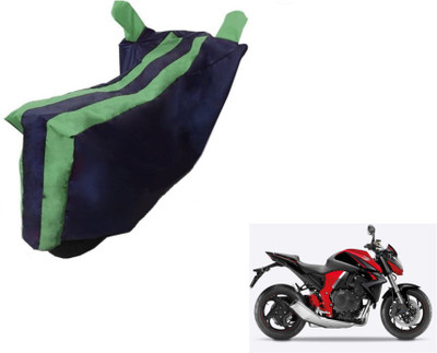 MOCKHE Two Wheeler Cover for Honda(CB 1000R, Black, Green)